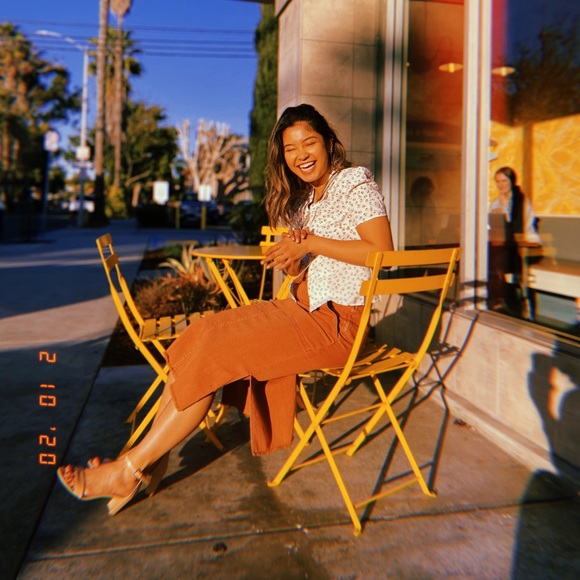 Mustard Seed Medium Burnt Pink Midi Skirt - Picture 3 of 9